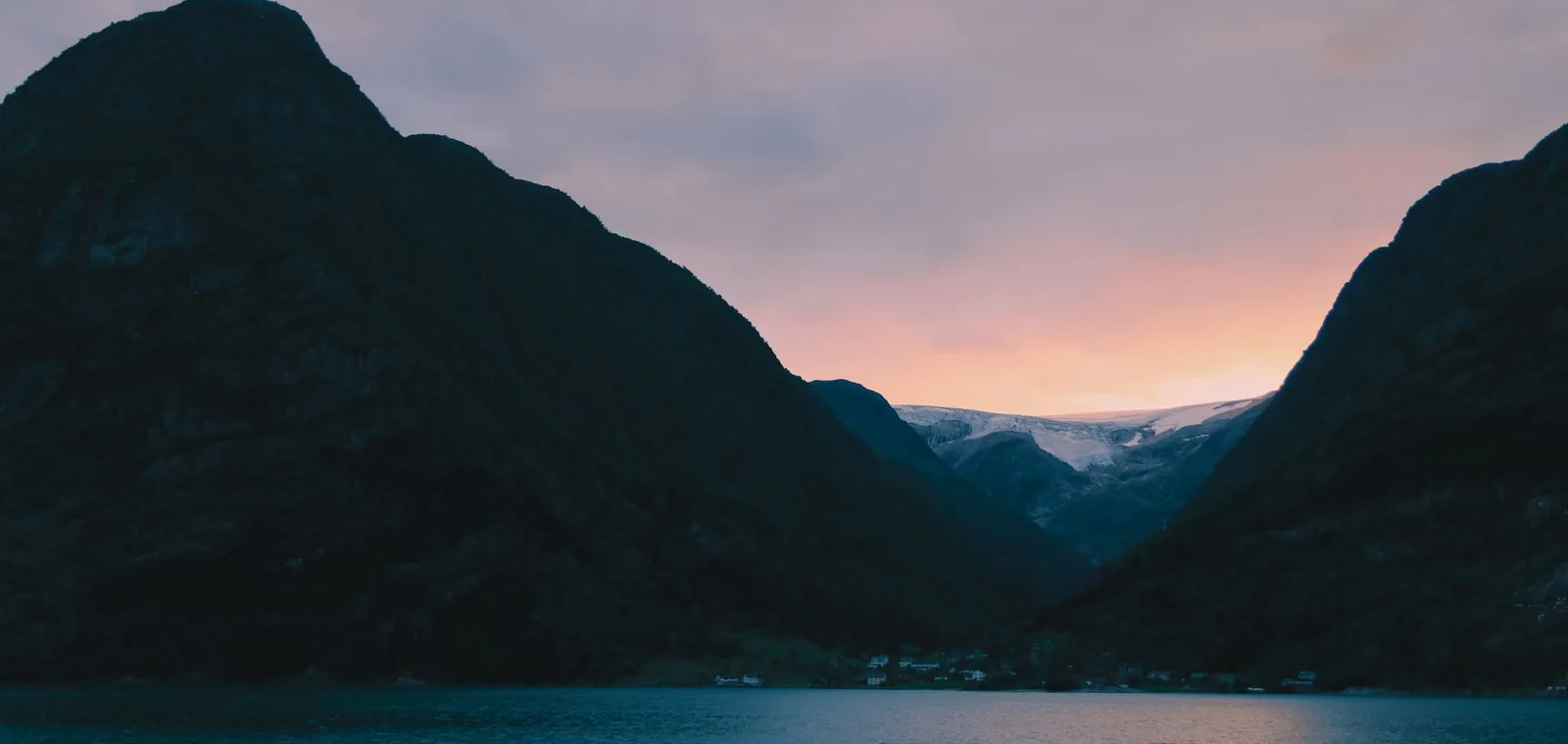 Fjord and mountains in Norway.