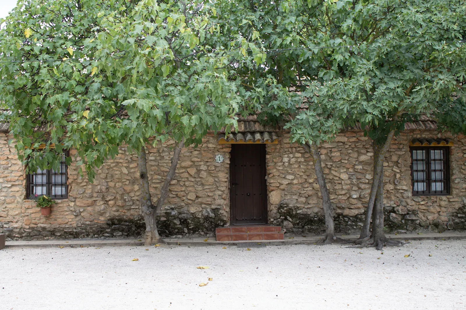 The facade of the restored farmhouse at Sierra Recovery