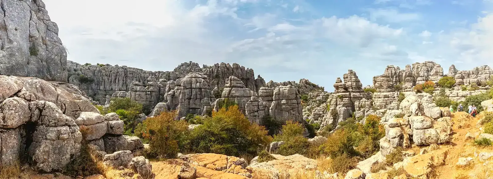 The limestone rock formations of El Torcal de Antequera, in the mountains near the clinic.