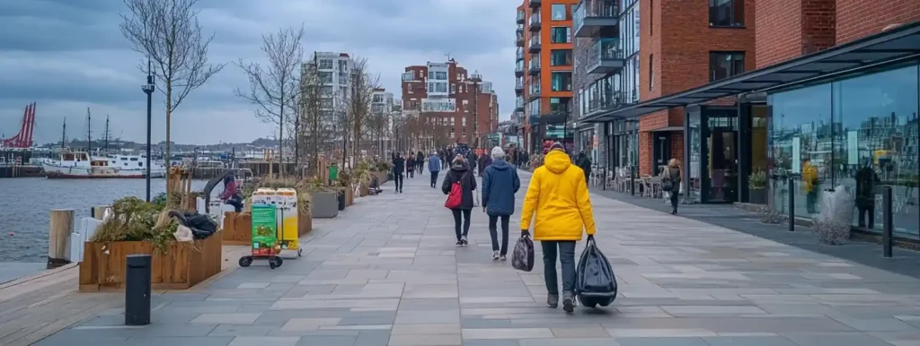 people walking on the street
