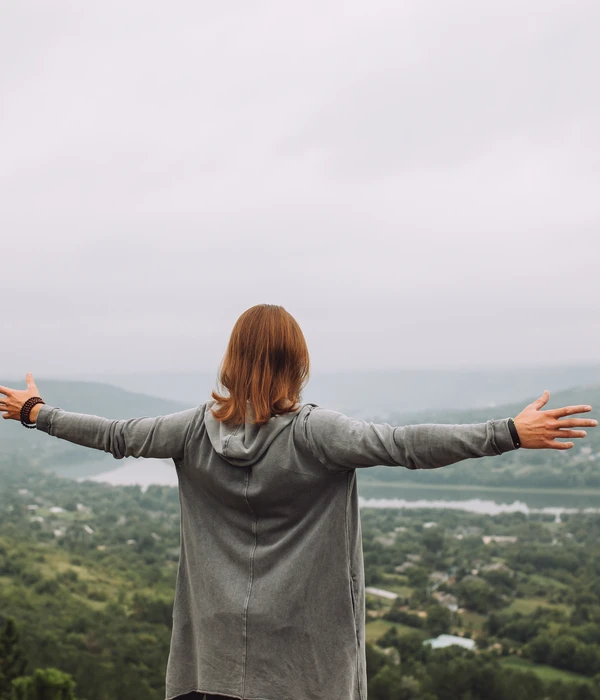 sierra recovery environment woman standing top mountain enviroment