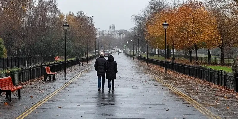 sierra recovery sierra recovery ealing man walking street rain