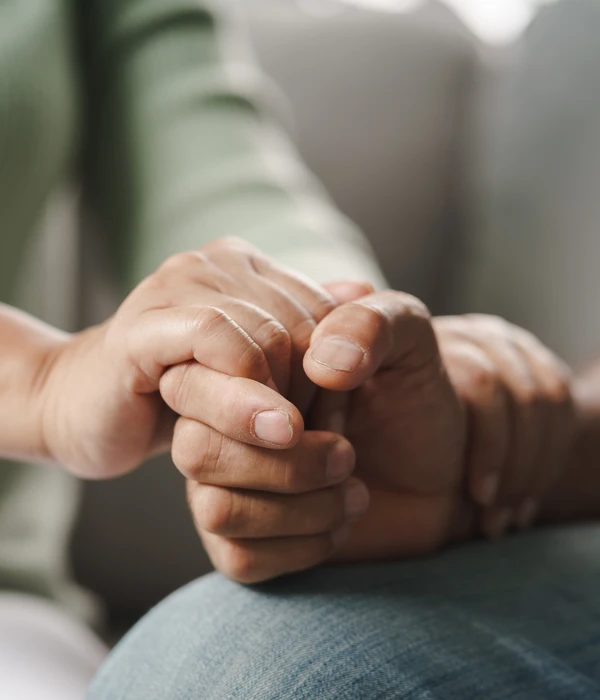 sierra recovery therapy man holding wife hand